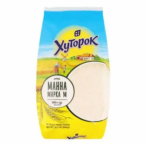 Hutorok Semolina 800G - Finely Ground Wheat Semolina for Exquisite Pasta and Artisanal Baking - Ide
