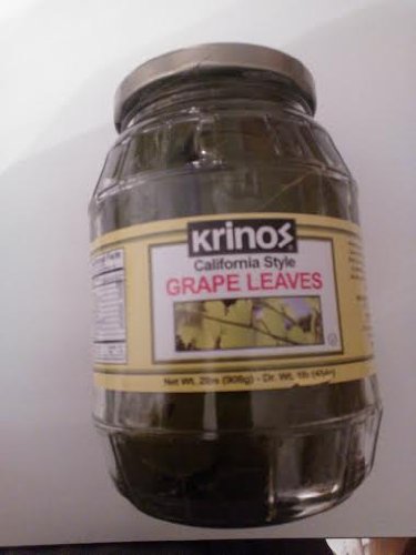 California Style Grape Leaves-Krinos 2 Lb Jar, Dr. Wt. 16 Oz