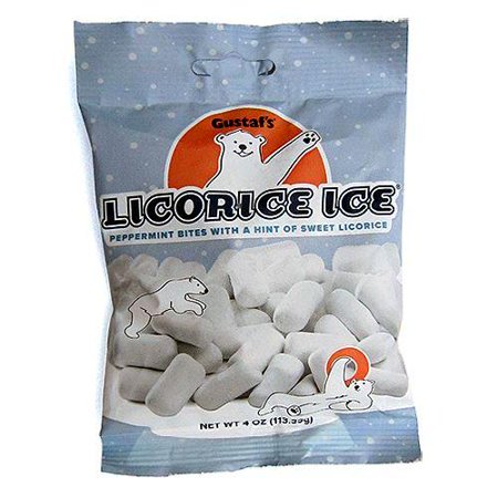 Gustaf S Licorice Ice Peppermint Bites - 4-oz. Bag