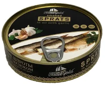 BGold Sardines in Oil w/Garlic 160g