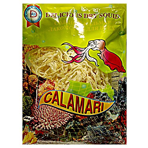 "Shredded Squid" (Dried Fish) "Thailand", Vacum Sealed in Plastic Pouch. 50g
