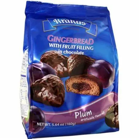 Krakus Gingerbread with Plum Filling in Chocolate  5.6 Oz