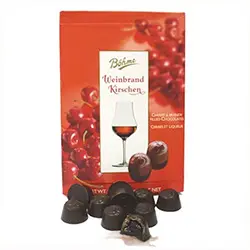 European Fine Chocolate- Bohme - Cherry & Brandy Chocolate Truffles - Germany